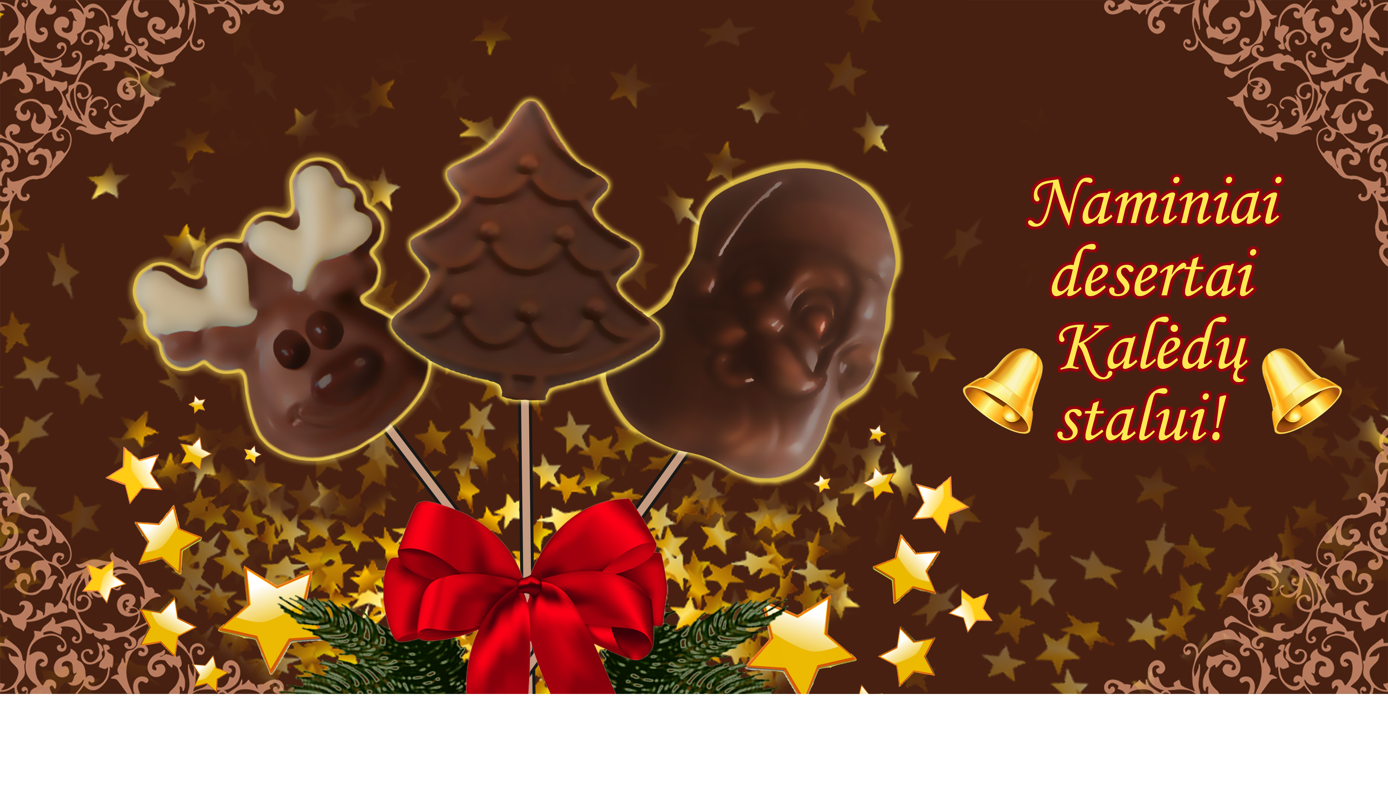 Pasigaminkime Kalėdinio šokolado desertų!